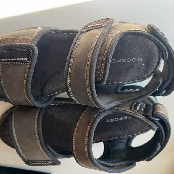 NEW NIB Men's Rockport Jasper Quarter Strap Leather Sandal size 10M - Picture 2 of 4